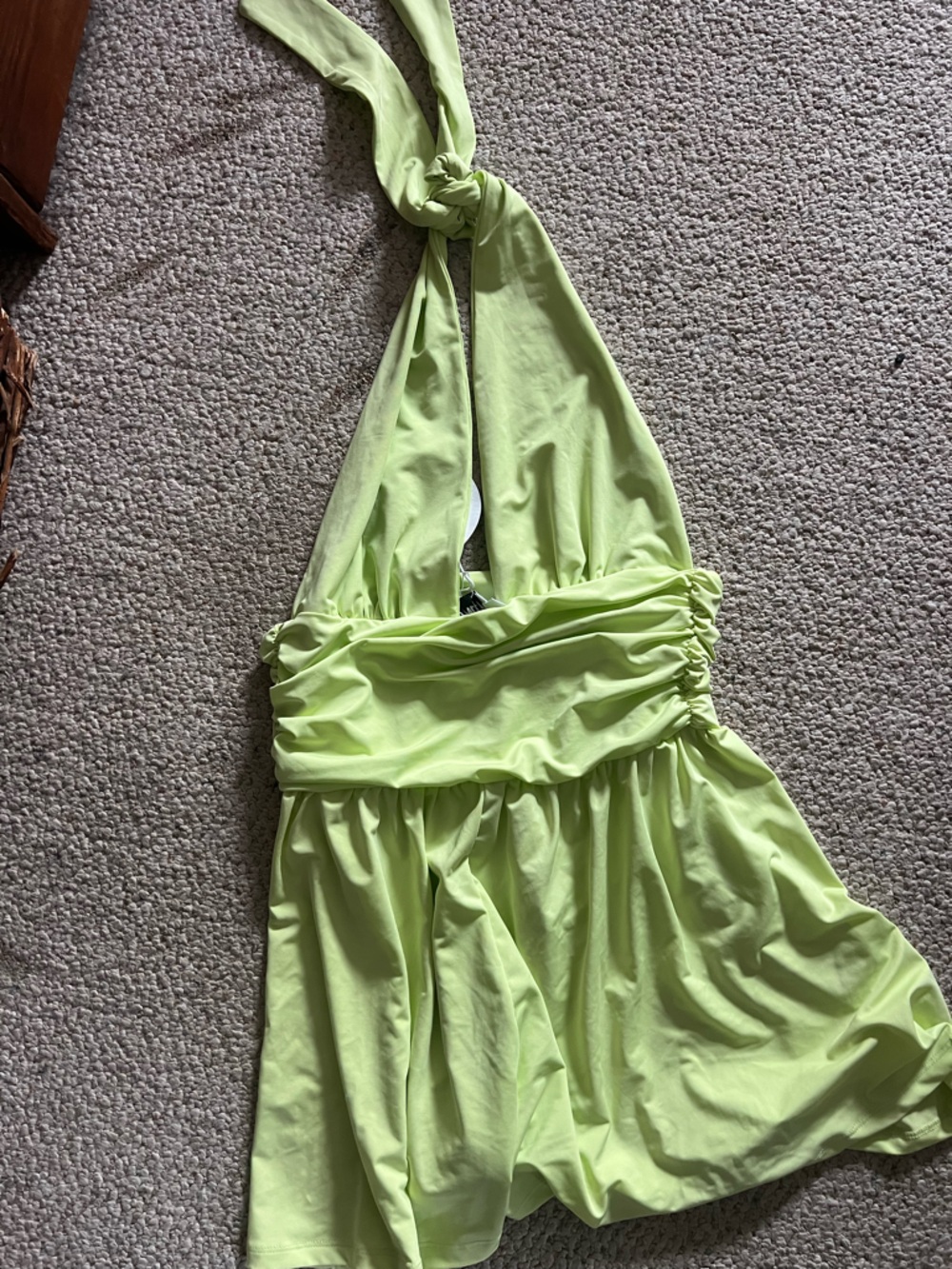 Princess Polly Halter Neck Romper - Green
